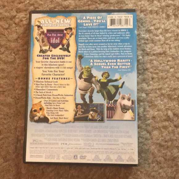 DreamWorks Shrek 2 widescreen DVD - Picture 2 of 2